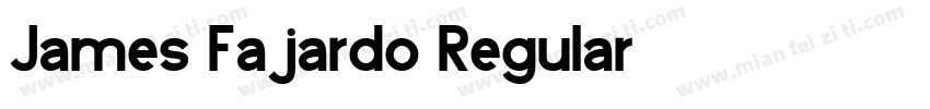 James Fajardo Regular字体转换